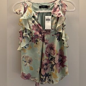 Ralph Lauren Floral Halter Blouse